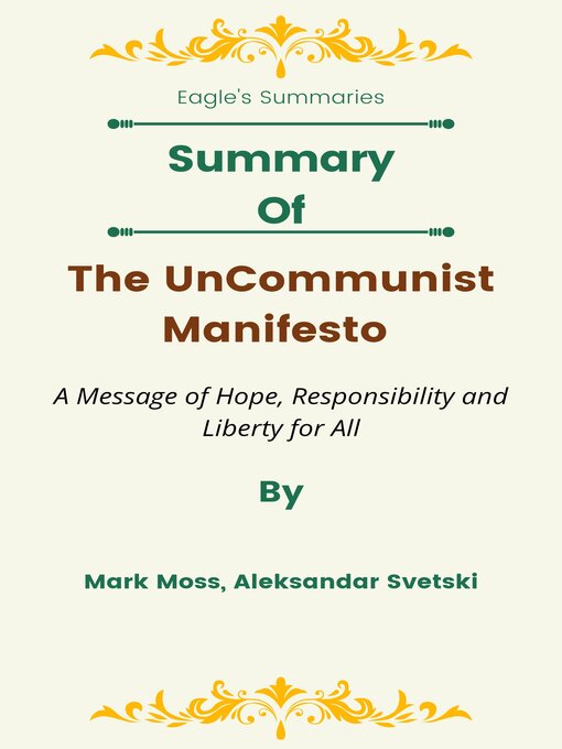 Title details for Summary of the UnCommunist Manifesto by Eagle's Summaries - Available